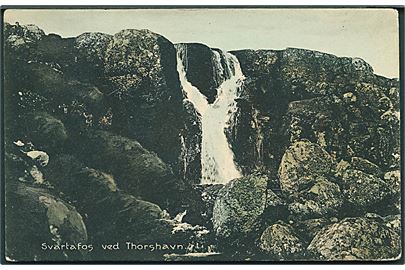 Svartafos ved Thorshavn. Stenders no. 10321.