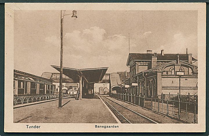 Tønder Banegaard. M. Glückstadt & Münden, Sepia no. 81919. 
