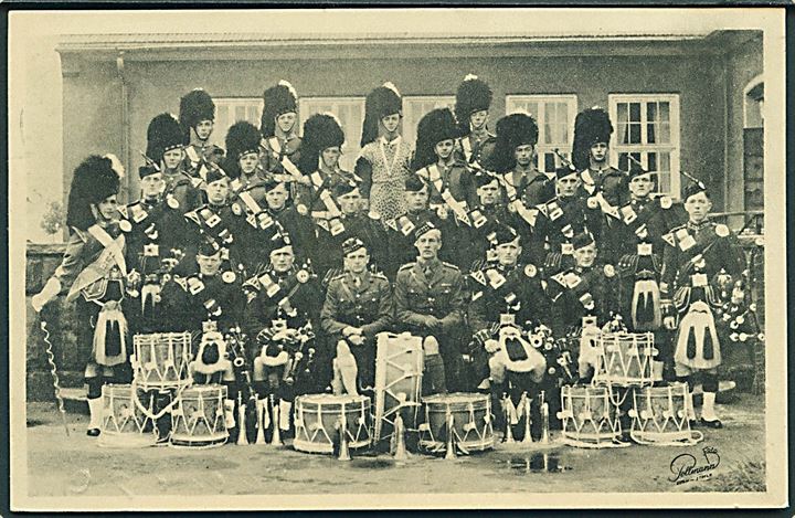 The Gordon Highlanders, skotsk militærorkester i København 1948. Chr. Olsen no. 4580.