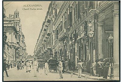 Egypten. Alexandria. Cherif Pacha Street. B. Livadas & Coutsicos no. 80.. 