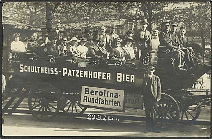 Berolina Rundfahrt i Berlin, Tyskland. Fotokort u/no.