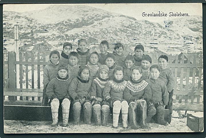 Grønlandske Skolebørn. Pacht & Crones Etabl. u/no. 