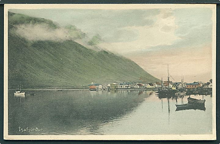 Isafjördur, havneparti. Stenders no. 27110.