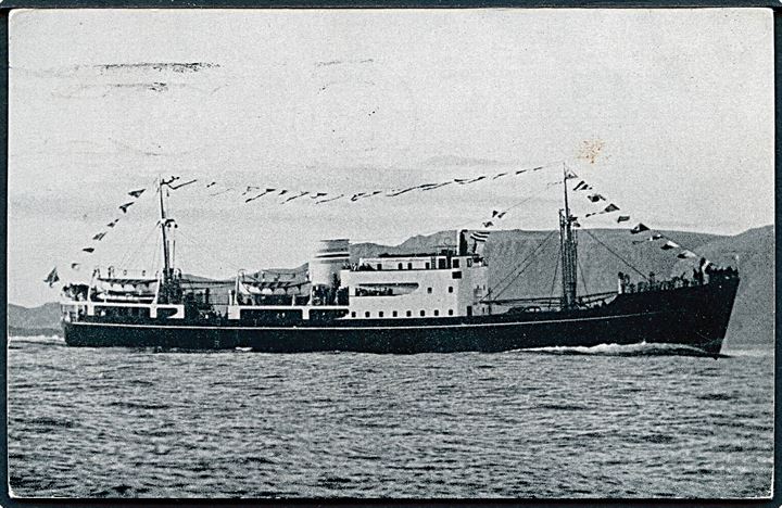 Hekla, M/S, islandsk ruteskib, benyttet til kystfart og om sommeren sejlads mellem Island og både Færøerne, Norge, England og Danmark. Sendt fra passager i Kristiansand 1958. U/no.