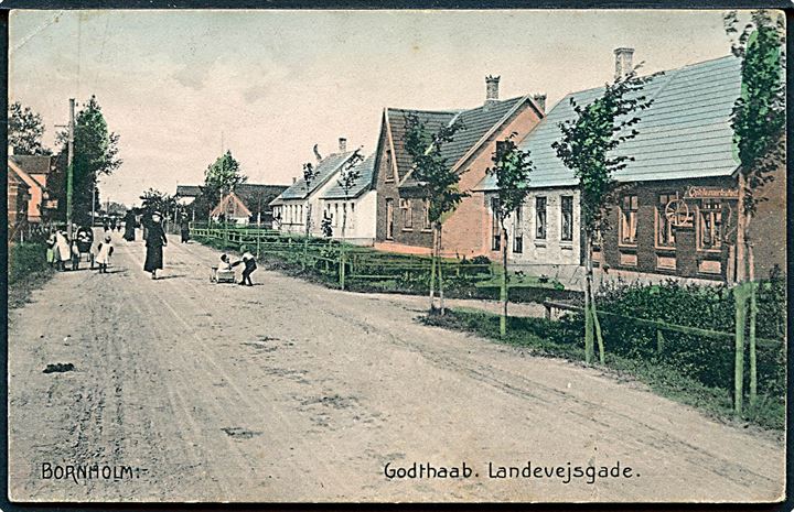 Godthaab, gadeparti med cykelværksted. Frits Sørensen no. 212B