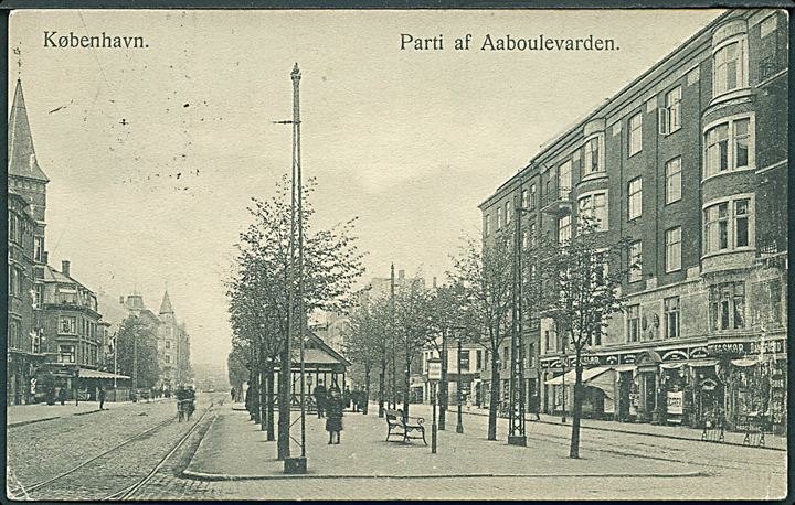 København. Parti fra Aaboulevarden. N. N. no. 111. 