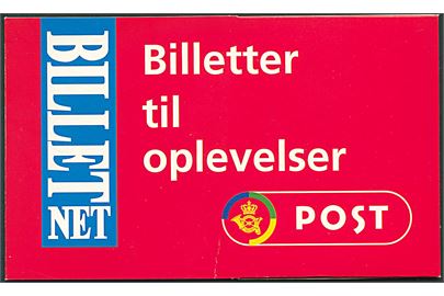 Billetnet omslag Biletter til oplevelser F 269 (6-95) fra Bagsværd posthus. Indeholder billet til Miss Saigon forestilling på Østre Gasværk Teater d. 31.12.1996.