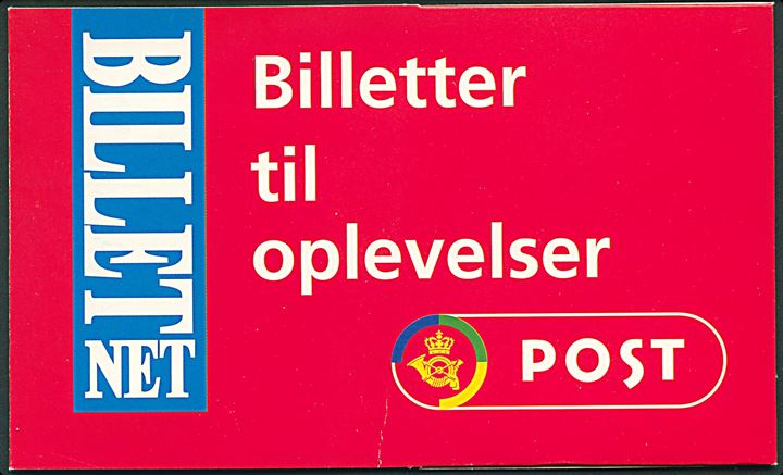 Billetnet omslag Biletter til oplevelser F 269 (6-95) fra Bagsværd posthus. Indeholder billet til Miss Saigon forestilling på Østre Gasværk Teater d. 31.12.1996.