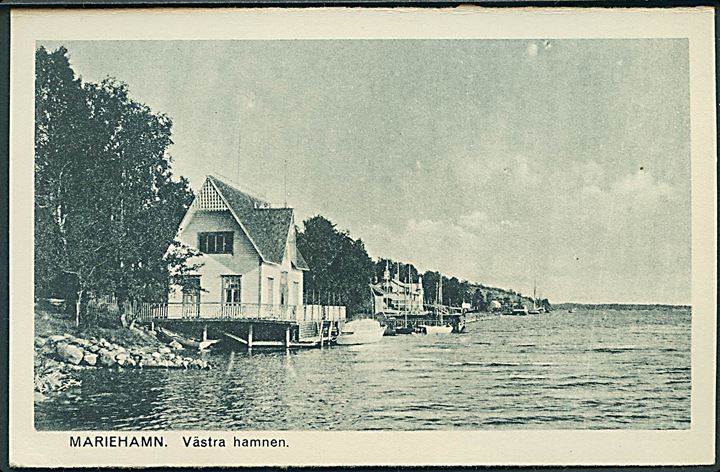 Finland. Åland. Västra Hamnen. Mariehamn Bohhandel no. 22. 