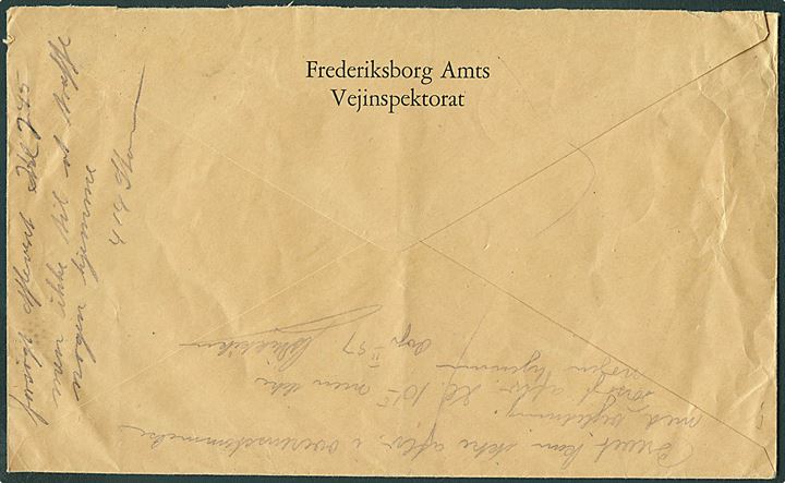 70 øre Fr. IX single på stort brev med Afleveringsattest fra Hillerød d. 10.9.1954 til København. Retur med påtegning: Brevet kan ikke afleveres i overensstemmelse med vejledning.