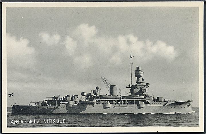 Niels Juel, artilleriskib. V. Thaning & Appel's Marinepostkort serie G no. 56.