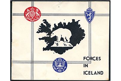 Forces in Iceland julekort 1942 anvendt fra soldat i R.A.M.C. (Royal Army Medical Corps) ved 81st General Hospital, Iceland (C) Force. Uden kuvert.