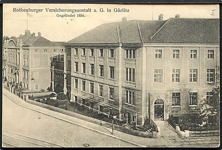 Ufrankeret brevkort sendt som interneret forsendelse fra Görlitz d. 31.12.1916 til Davos, Schweiz. Returneret med etiket: Zurück / Ansicht unzulässig.