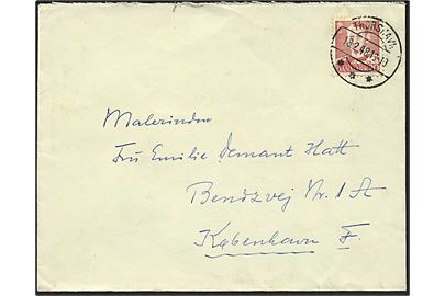 20 øre Fr. IX på brev stemplet Thorshavn d. 18.2.1948 til København.