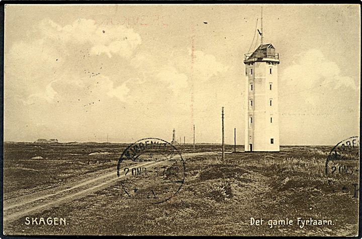 Skagen. Det gamle Fyrtårn. Stenders no. 5279 C. 