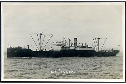 Tulsa, S/S, britisk dampskib. B. & A. Feiden u/no.