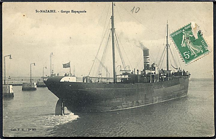 Frankrig, St. Nazaire, spansk dampskib. No. 205.
