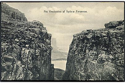 Færøerne, fra vestkysten af Syderø. H. N. Jacobsen u/no.