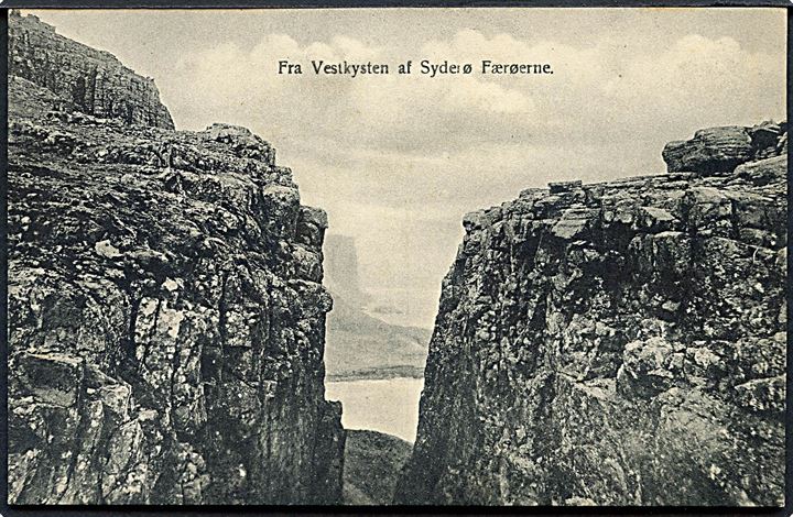 Færøerne, fra vestkysten af Syderø. H. N. Jacobsen u/no.