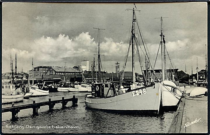 Esbjerg. Den gamle Fiskerihavn. Stenders, Esbjerg no. 147 K. 