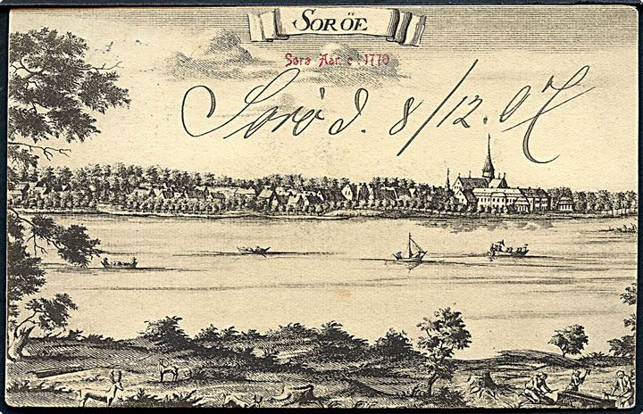 Sorø Aar c: 1770. Warburgs Kunstforlag, D. B. i gl Dage no. 86. 