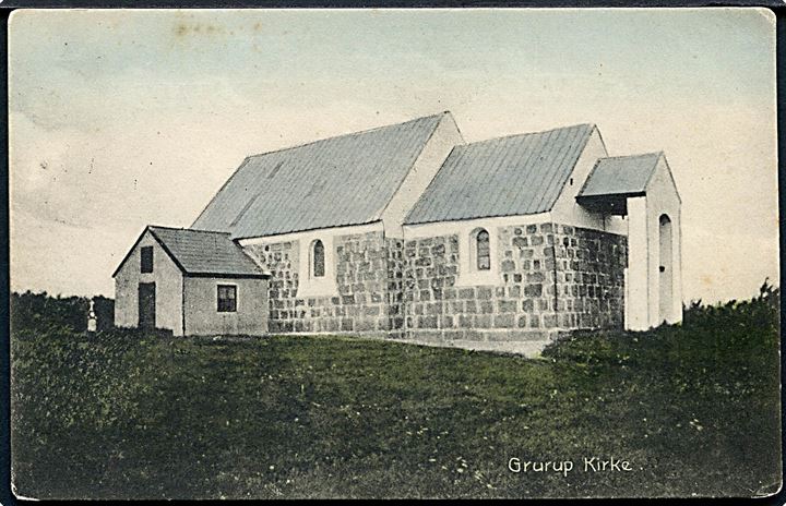 Grurup Kirke. Stenders no. 8106. 