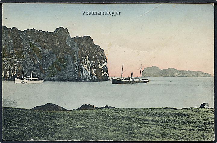 Island. Vestmannaeyjar. O. Johnson & Kaaber no. 19354. (Med fejl). 