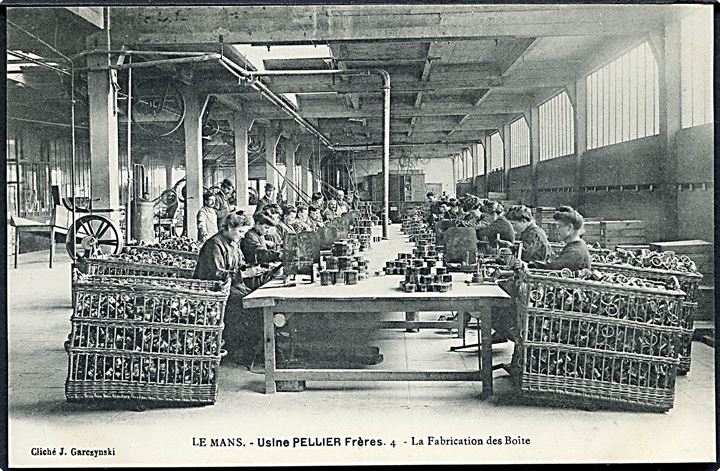Le Mans, Usine Pellier Frères, La fabrication des Boite. No. 4.