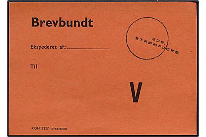 Brevbundt seddel formular KGH 2227 12-65-5000 fra Sdr. Strømfjord.