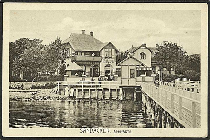 Café og restaurant Seewarte i Sandager. T. Thomsen u/no.