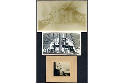 Sammenstilling af fotografier med skibsfart.