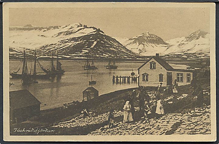 Island. Fáskrúðsfjörður. Bókaverzlun Isafoldar no. 38174. 