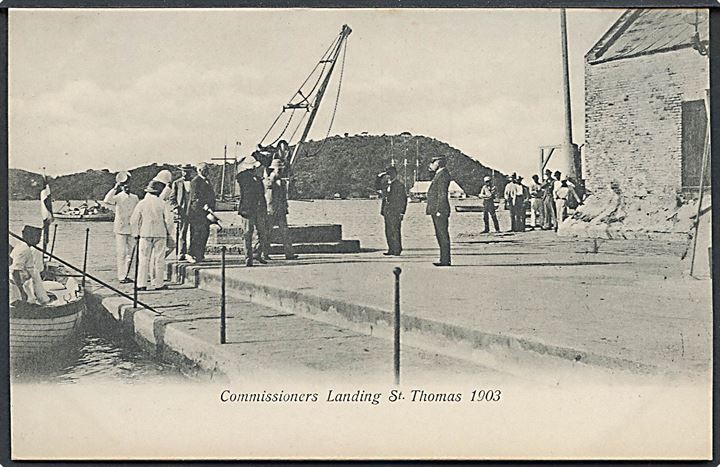 D.V.I., St. Thomas, Commissioners Landing 1903. U/no.
