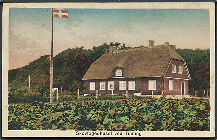 Tinning med Skovfogedhuset. J. J. N. no. 123 927. 