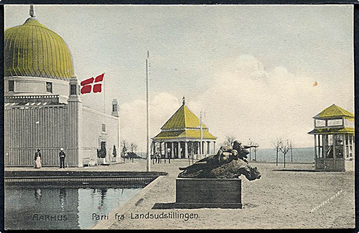 Aarhus. Parti fra Landsudstillingen 1909. Stenders no. 18422. 