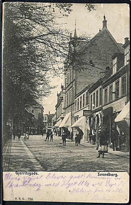 Svendborg. Gjerritsgade. H. H. O. no. 750. 