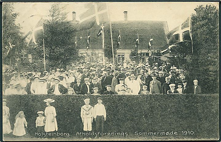 Holsteinsborg, Afholdsforeningens Sommermøde 1910. N. Christiansen no. 22610. Kvalitet 7
