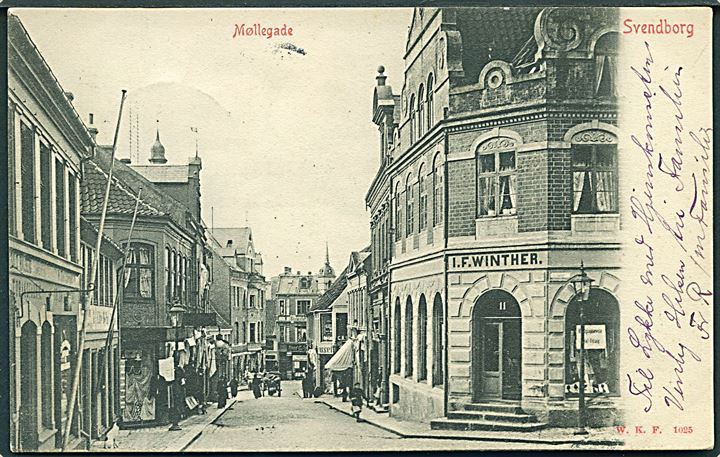Svendborg, Møllergade. Warburg no. 1025. Kvalitet 8