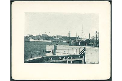 Esbjerg, havne med bl.a. S/S “J. C. la Cour”. Kartonkort. Kvalitet 9