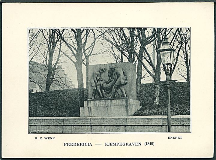 Fredericia, “Kæmpegraven” (”Krigergraven”), kartonkort H. C. Wenk.  Kvalitet 8