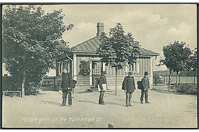 Humlebæk, posten går ud fra Humlebæk station. U/no. Kvalitet 9
