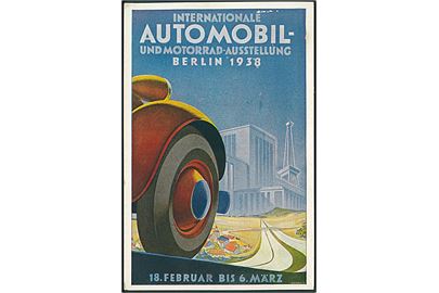 Internationale Automobil- und Motorrad Ausstellung, Berlin 1938. Lille skade i toppen. Med særstempel. Kvalitet 6