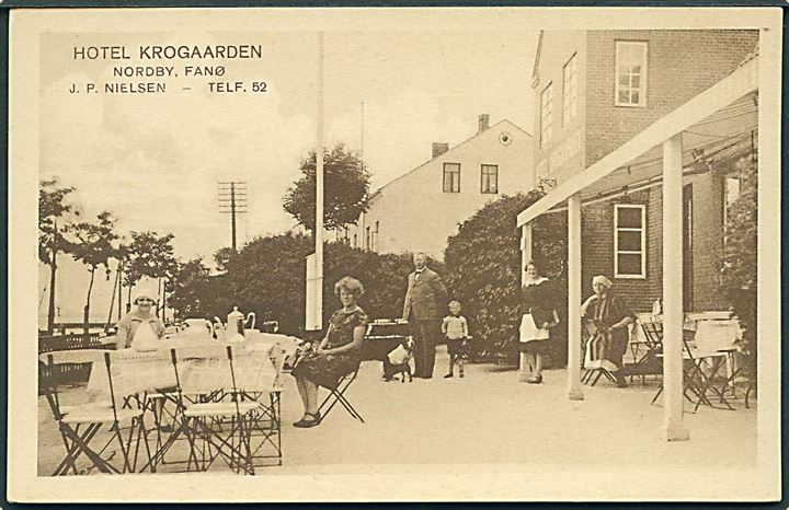 Nordby Fanø, Hotel Krogaarden. Stenders no. 62022.  Kvalitet 9