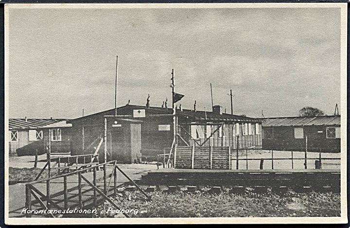 Padborg, 1945 Karantænestation for KZ-fanger som blev overført fra Tyskland til Sverige. Stenders no. 84512. Kvalitet 8