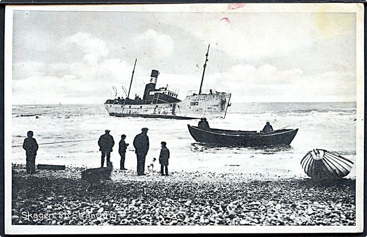 Norge. “Torbrand”, S/S, DS AS Tangbrand, Haugesund strandet ved Højen d. 9.2.1933. Stenders no. 67481. Kvalitet 7