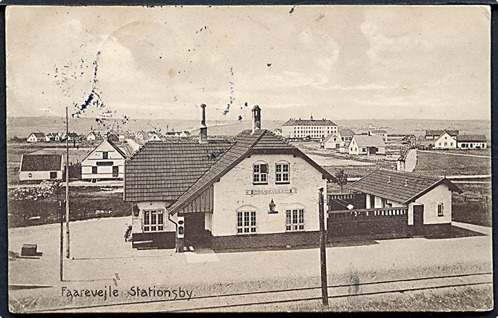Faarevejle, jernbanestation. Bay, Asnæs no. 22228. Kvalitet 7