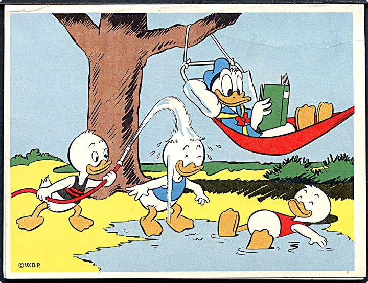 Disney, Walt: Anders And og ungerne. Dobbeltkort. W.D.P. u/no. Kvalitet 8