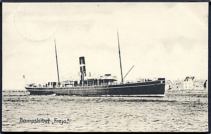 “Freja”, S/S, DSB. Dampskib på ruten Korsør - Kiel. C. Jørgensen u/no. Kvalitet 7