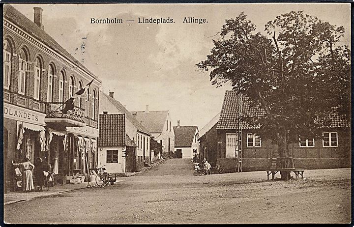 Allinge, Lindeplads. Frits Sørensen no. 619. Kvalitet 8