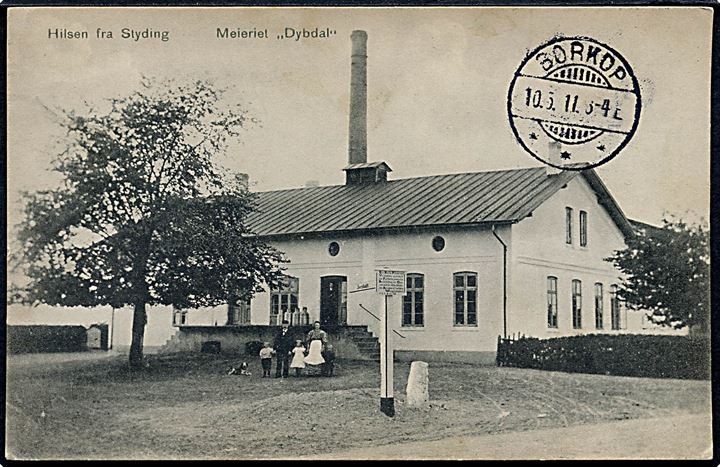 Styding, mejeriet “Dybdal”. Biehl no. 1918. Kvalitet 8